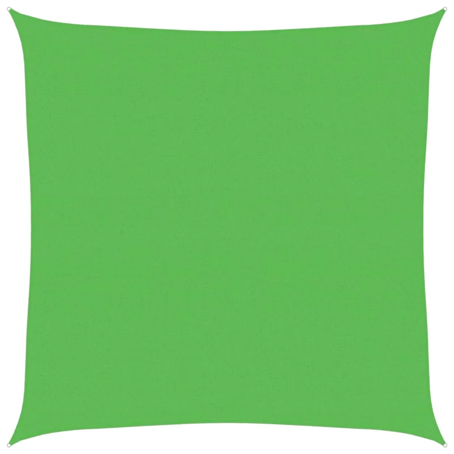 Voile d'ombrage 160 g/m² Vert clair 7x7 m PEHD - 2
