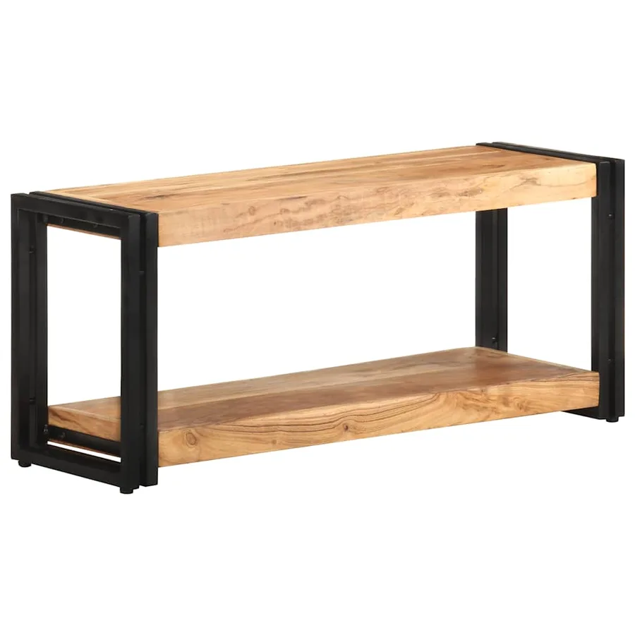 Meuble TV 90x30x40 cm Bois d'acacia solide - 10