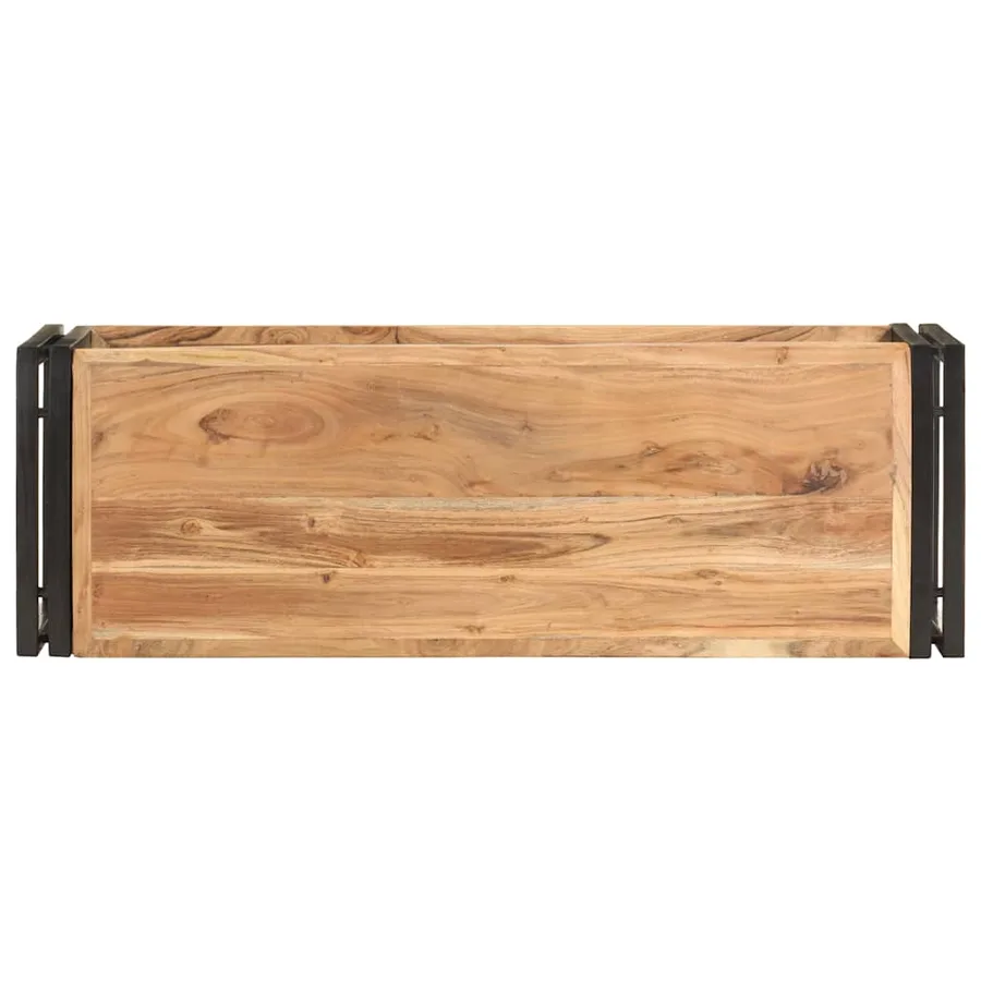 Meuble TV 90x30x40 cm Bois d'acacia solide - 3