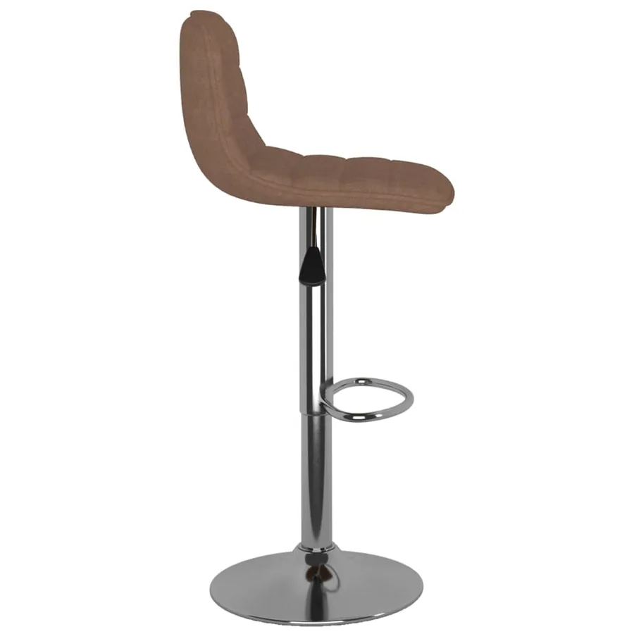 Tabourets de bar lot de 2 marron tissu - 5