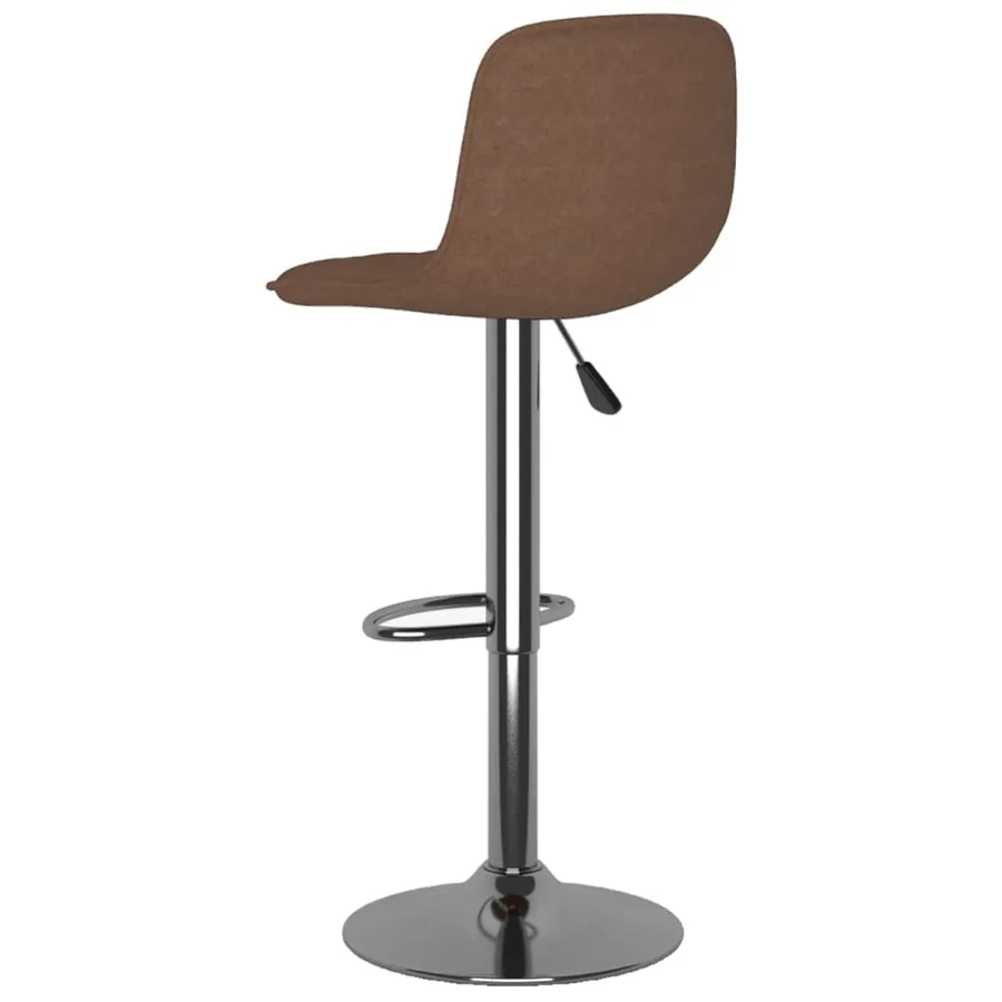 Tabourets de bar lot de 2 marron tissu - 6