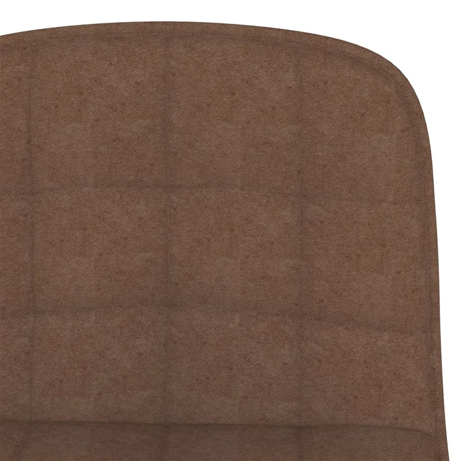Tabourets de bar lot de 2 marron tissu - 8
