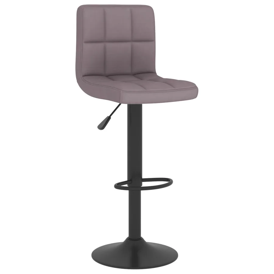 Tabourets de bar lot de 2 taupe tissu - 3