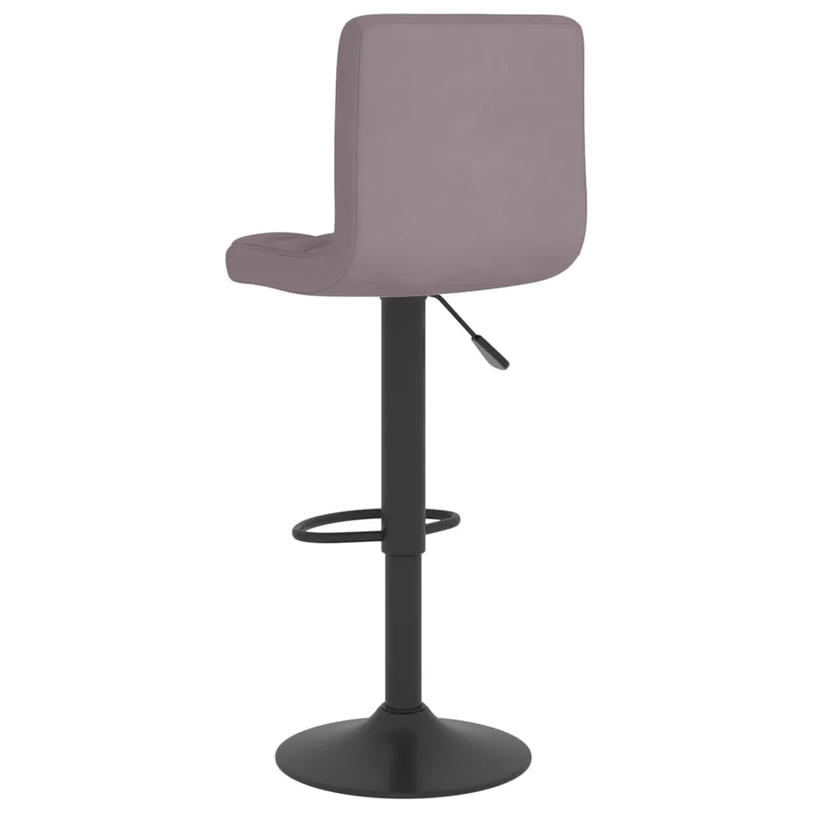 Tabourets de bar lot de 2 taupe tissu - 6