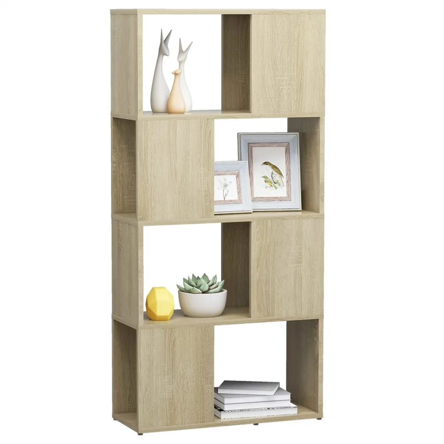 Bibliothèque/Séparateur de pièce Chêne Sonoma 60x24x124,5 cm - 4