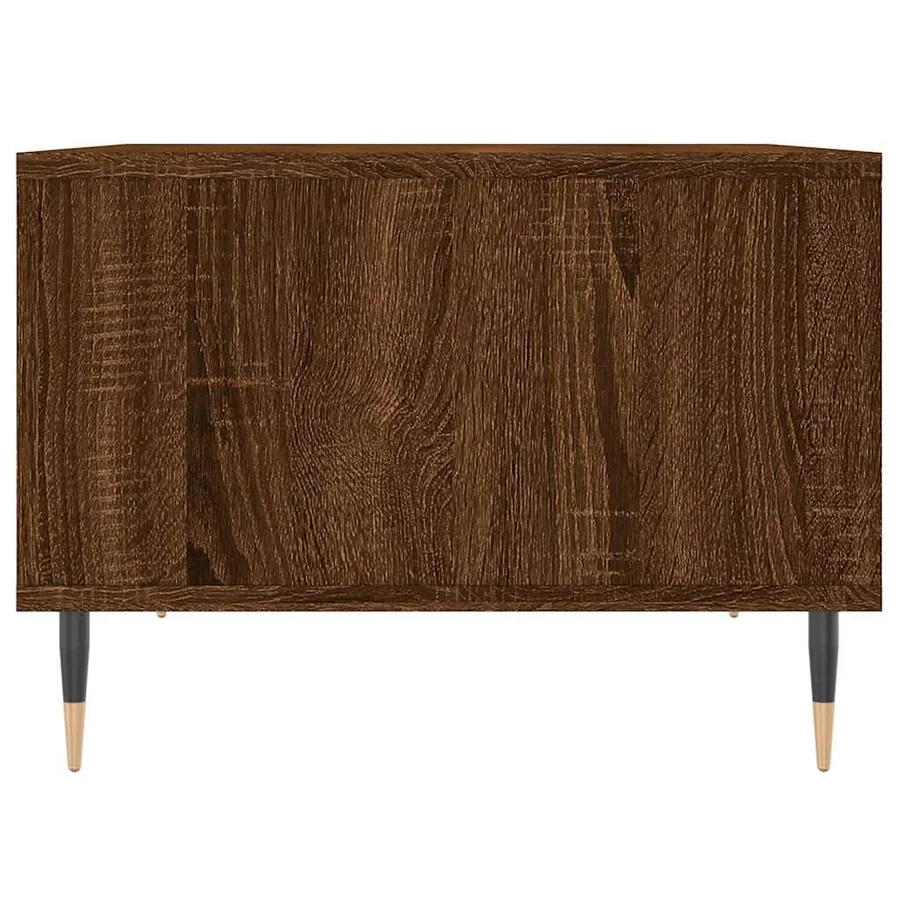 Table basse Chêne marron 60x50x36,5 cm Bois d'ingénierie - 5