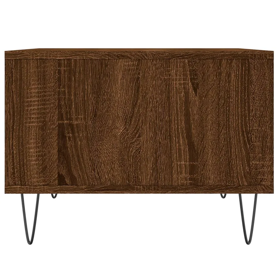 Table basse Chêne marron 60x50x36,5 cm Bois d'ingénierie - 5