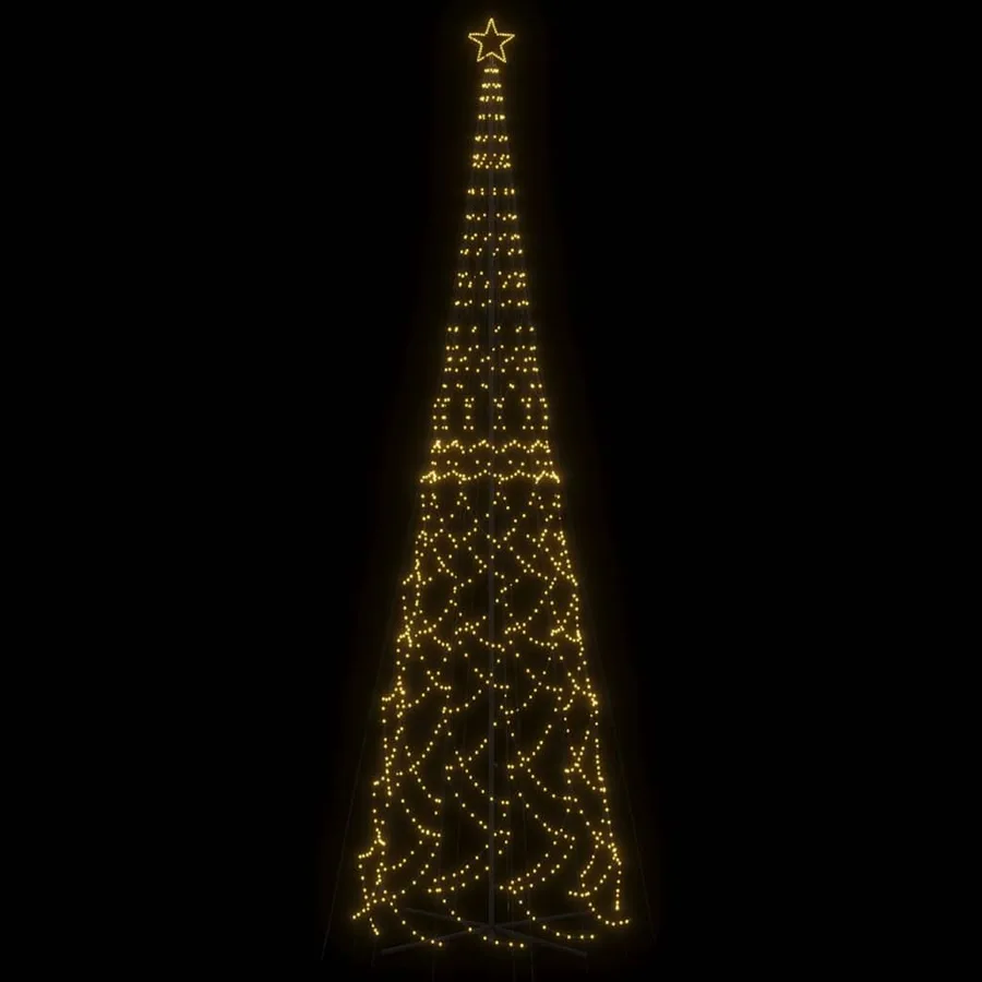 Arbre de Noël cône 3000 LED Blanc chaud 230x800 cm - 4