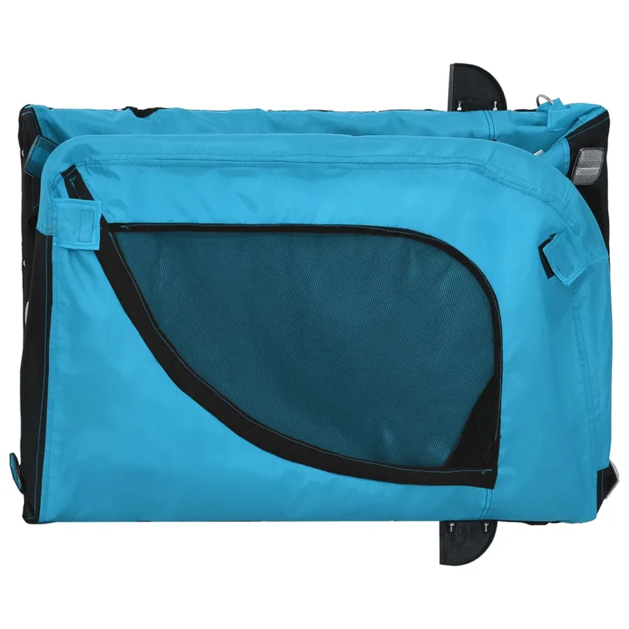 Remorque de vélo pour animaux de compagnie bleu et noir - 8