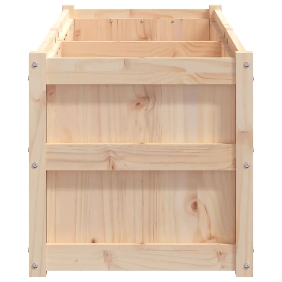 Jardinière 150x50x50 cm bois de pin massif - 6