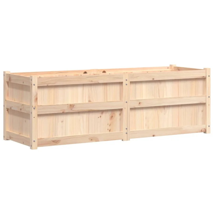 Jardinière 150x50x50 cm bois de pin massif - 7