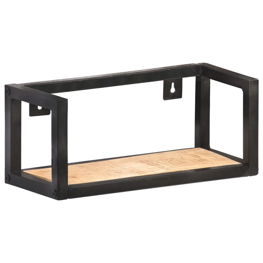 Étagères murales 2 pcs 40 cm Bois de manguier brut - 2