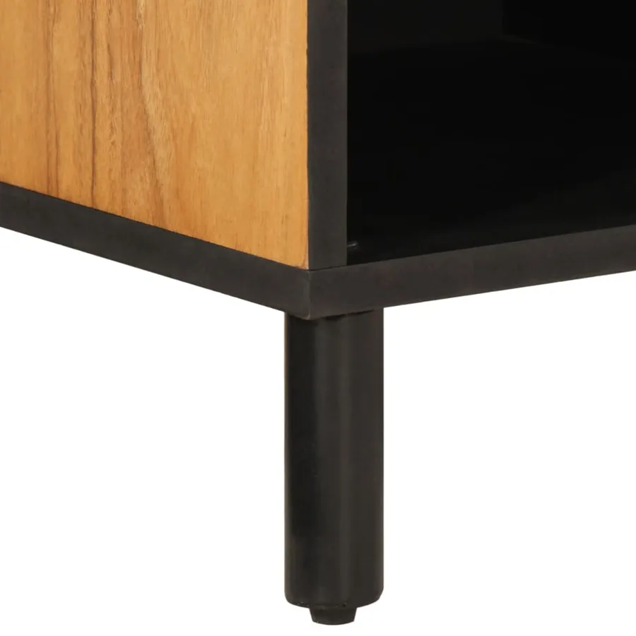 Meuble TV 80x33x46 cm bois d'acacia massif - 11