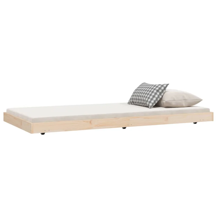 Cadre de lit sans matelas 90x190 cm bois de pin massif - 3