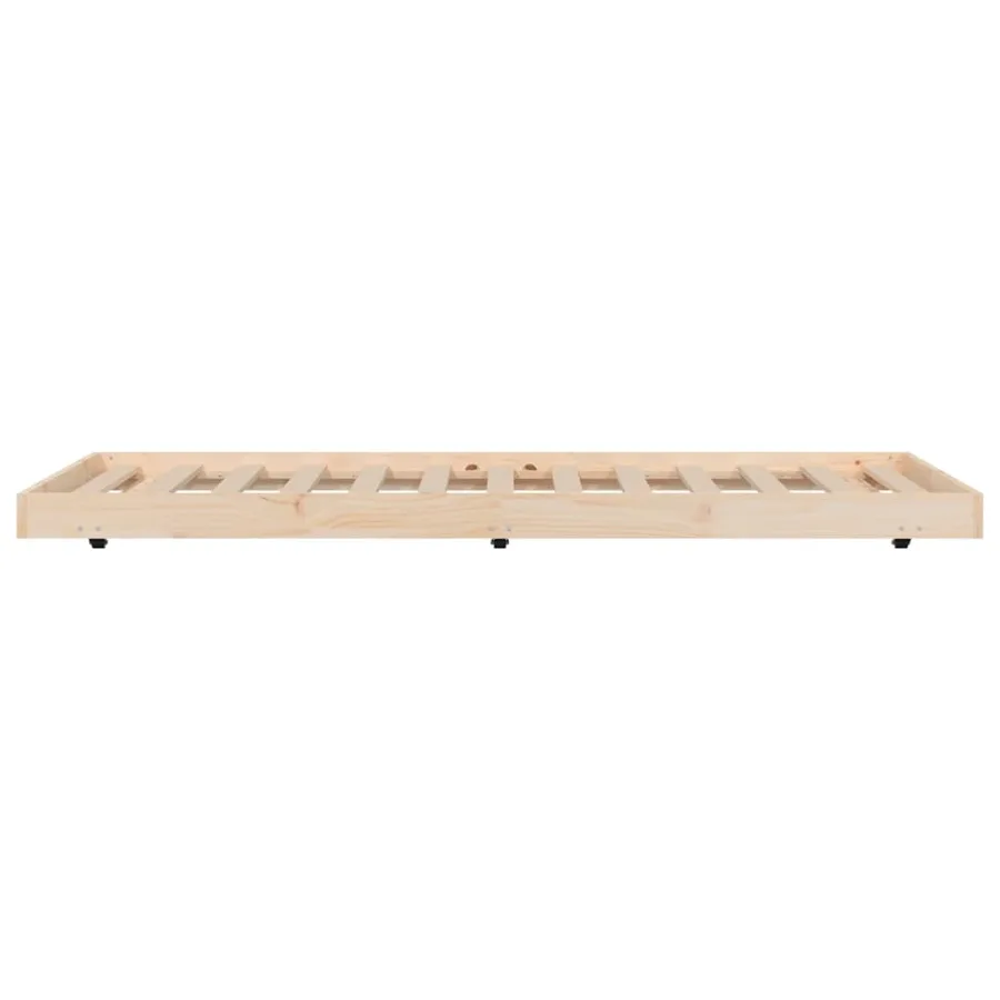 Cadre de lit sans matelas 90x190 cm bois de pin massif - 5