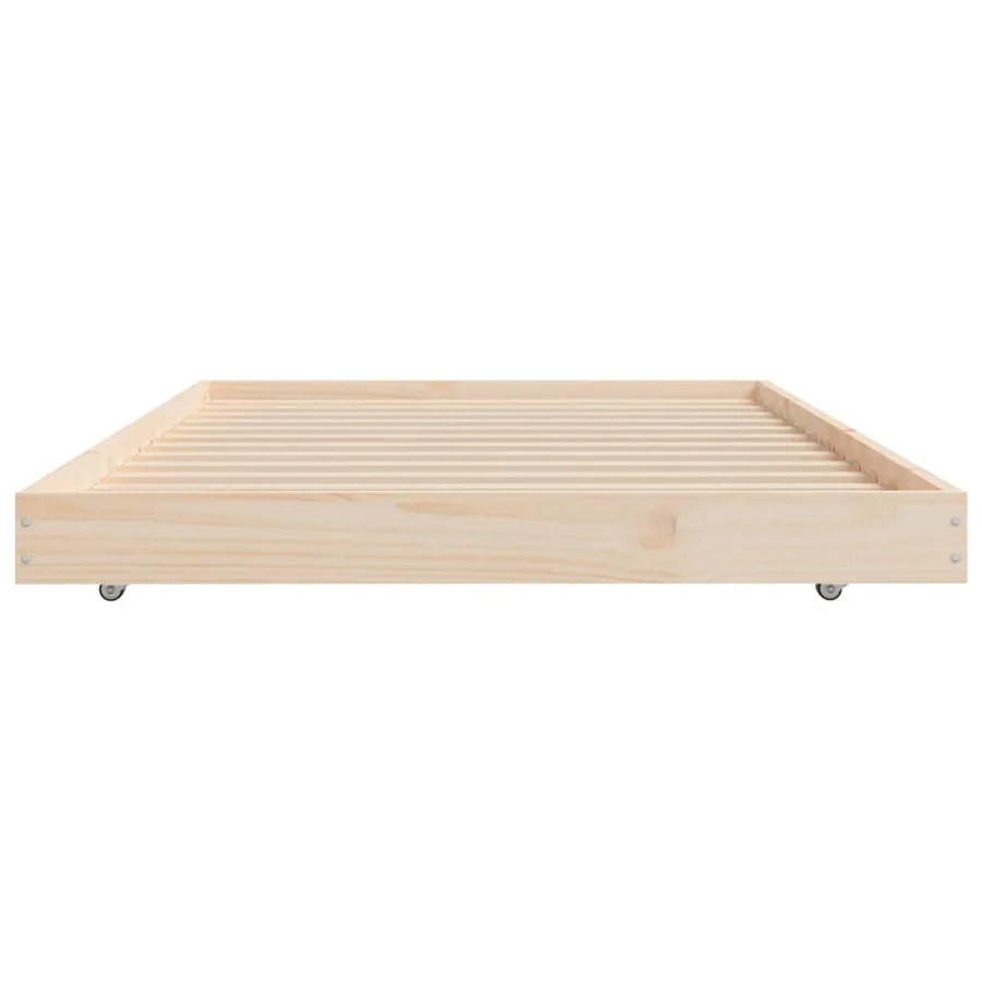 Cadre de lit sans matelas 90x190 cm bois de pin massif - 6