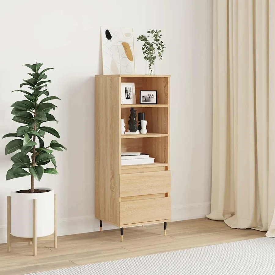 Buffet haut Chêne sonoma 40x36x110 cm Bois d'ingénierie