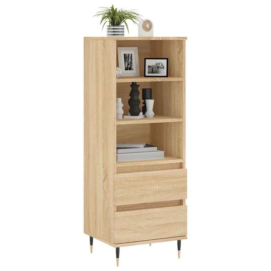 Buffet haut Chêne sonoma 40x36x110 cm Bois d'ingénierie - 3