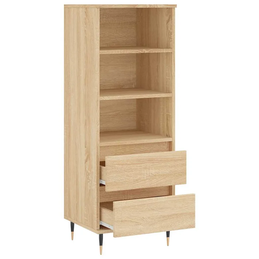 Buffet haut Chêne sonoma 40x36x110 cm Bois d'ingénierie - 6