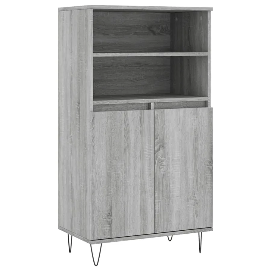 Buffet haut Sonoma gris 60x36x110 cm Bois d'ingénierie - 2