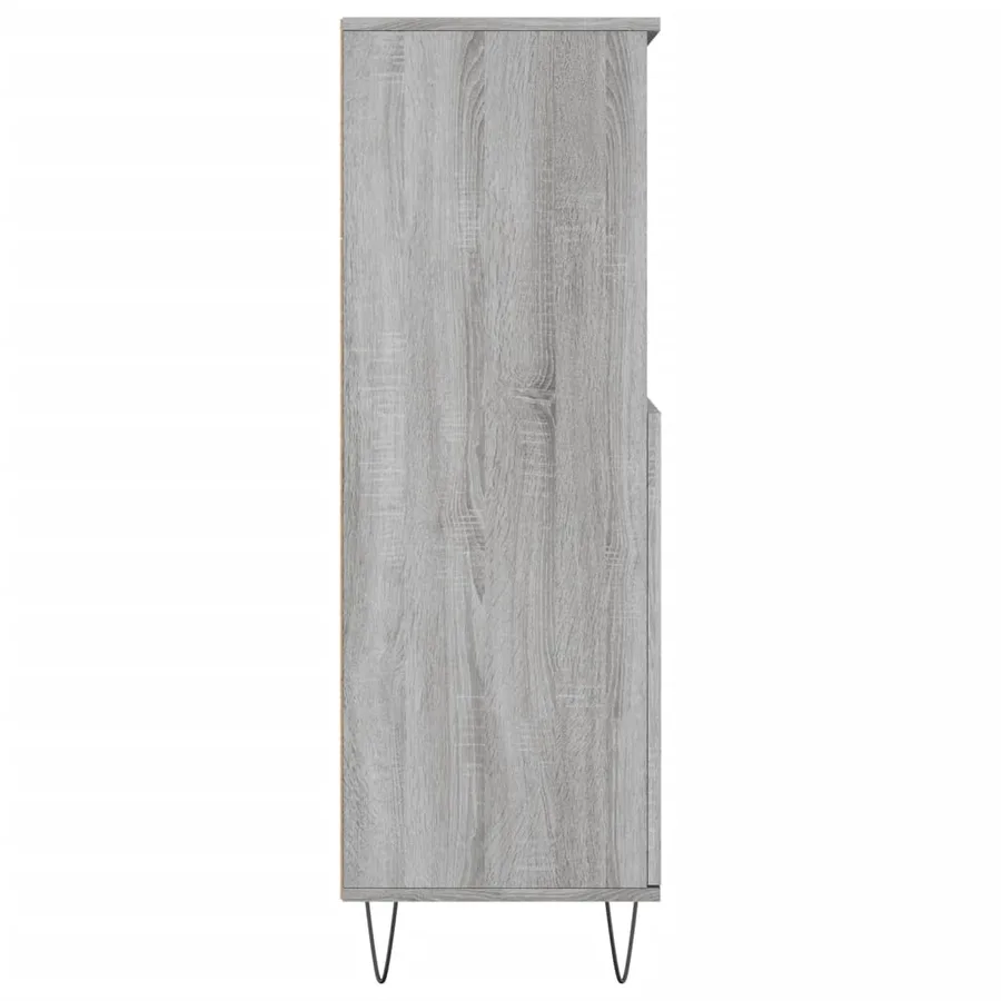 Buffet haut Sonoma gris 60x36x110 cm Bois d'ingénierie - 7