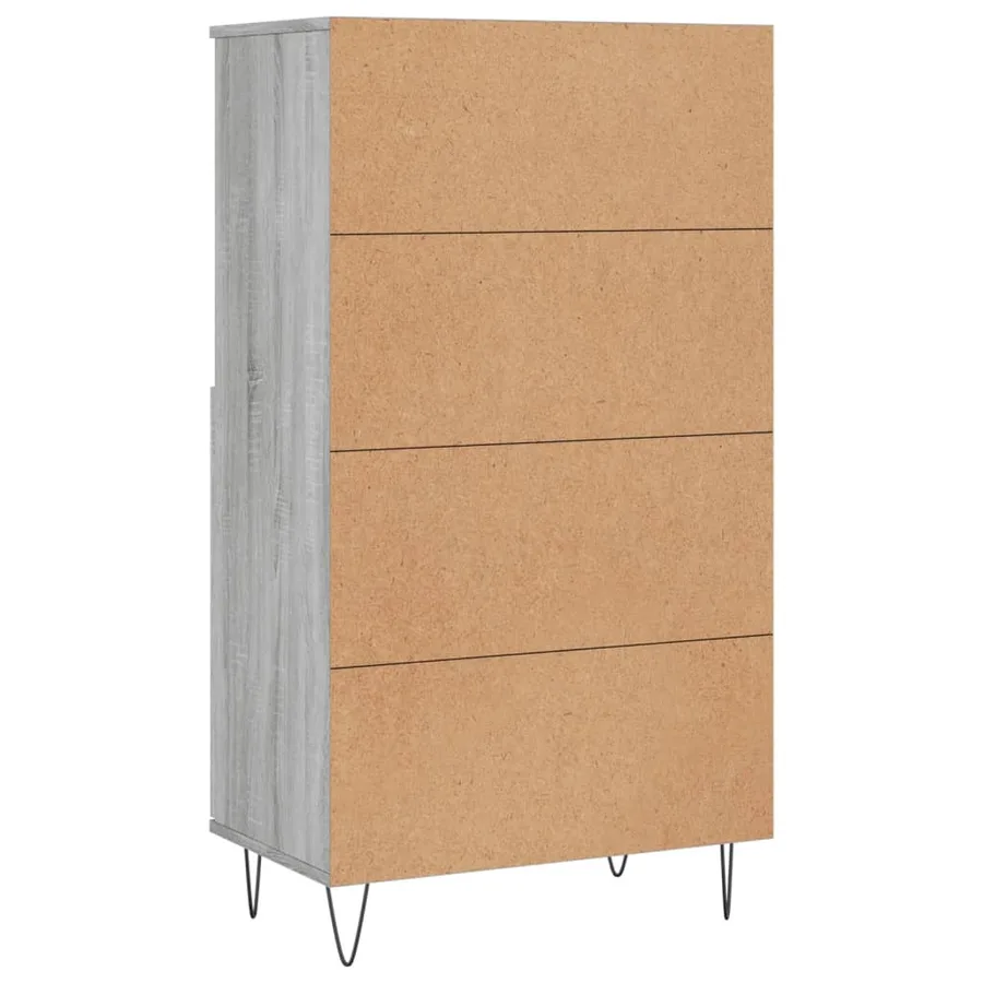 Buffet haut Sonoma gris 60x36x110 cm Bois d'ingénierie - 8