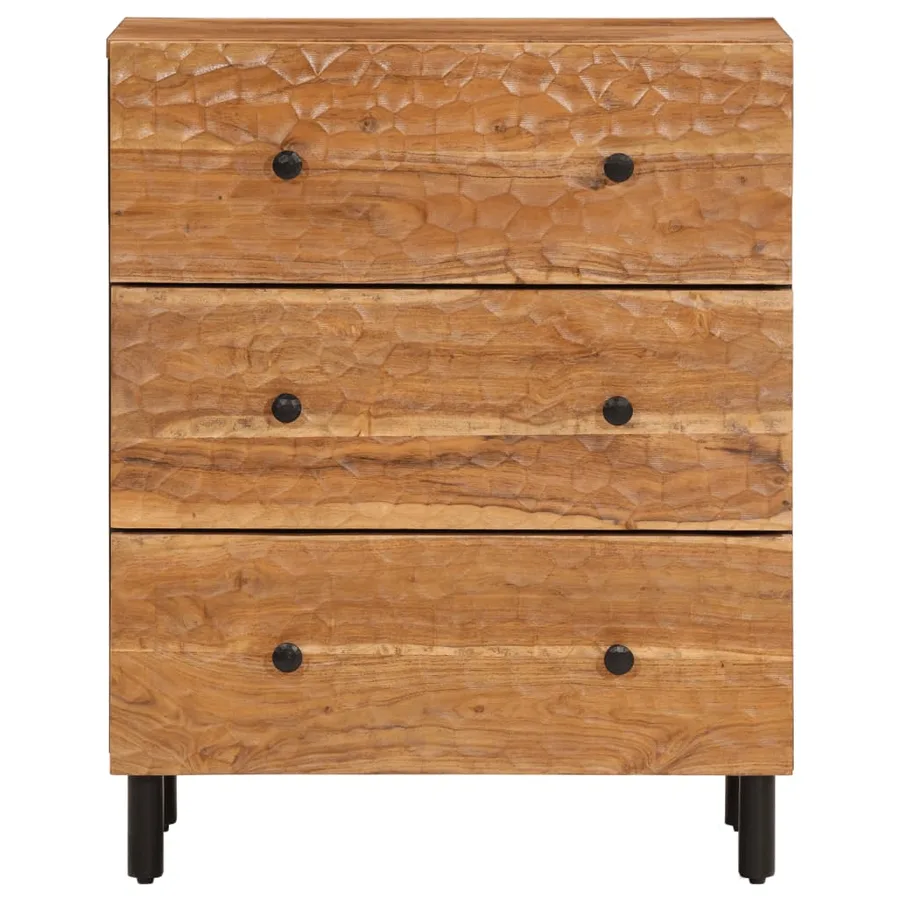 Armoire latérale 60x33x75 cm bois massif d'acacia - 5