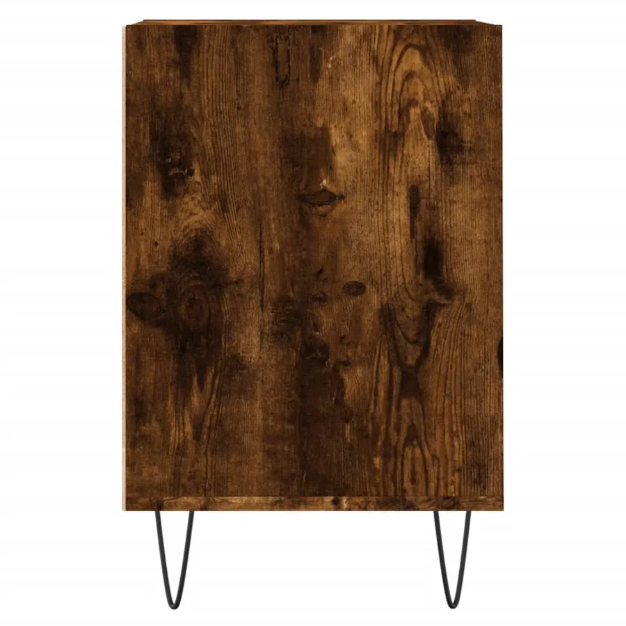 Meuble TV Chêne fumé 100x35x55 cm Bois d'ingénierie - 7