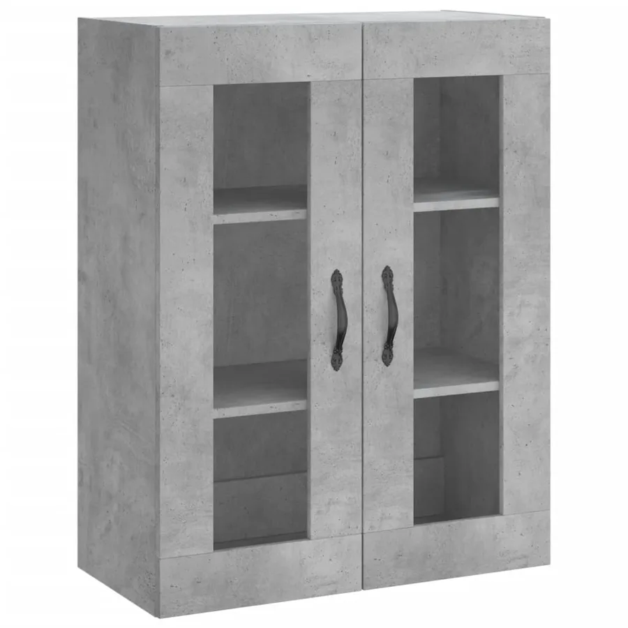 Armoires murales 2 pcs gris béton bois d'ingénierie - 5