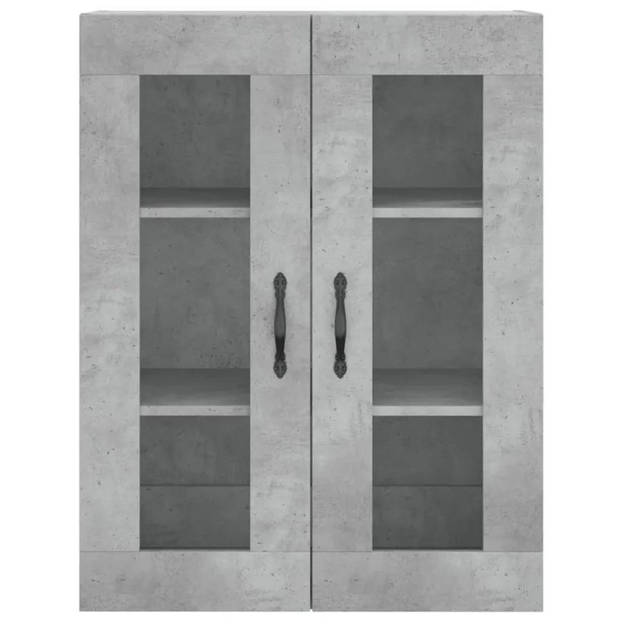 Armoires murales 2 pcs gris béton bois d'ingénierie - 6