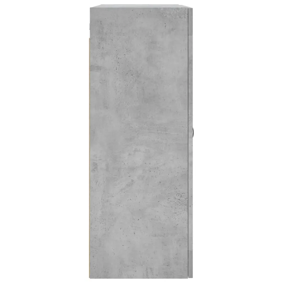 Armoires murales 2 pcs gris béton bois d'ingénierie - 7