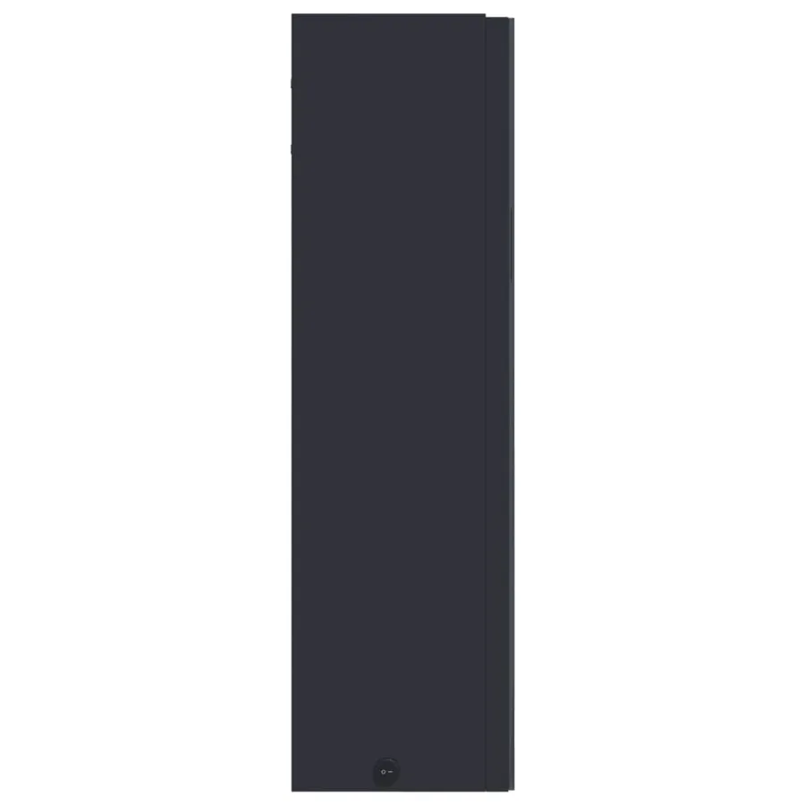 Armoire de salle de bain à miroir avec LED gris 60x13x52 cm - 7