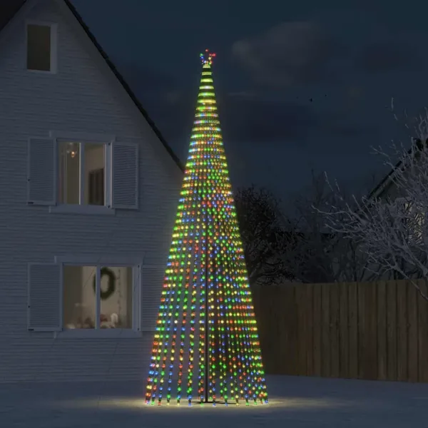 Sapin de Noël à LED 1544 LED colorées 500 cm
