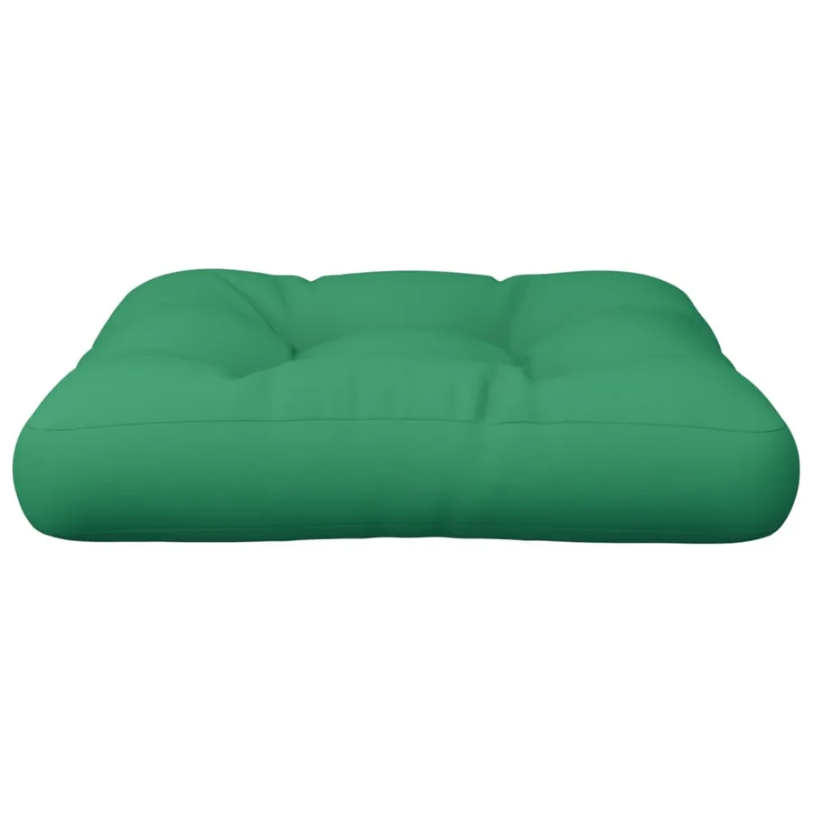 Coussin de palette vert 50x50x12 cm tissu - 4