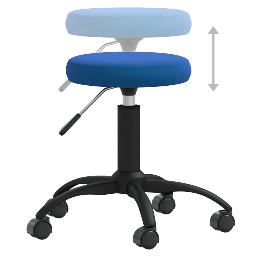 Chaise de salle à manger Bleu Velours - 4