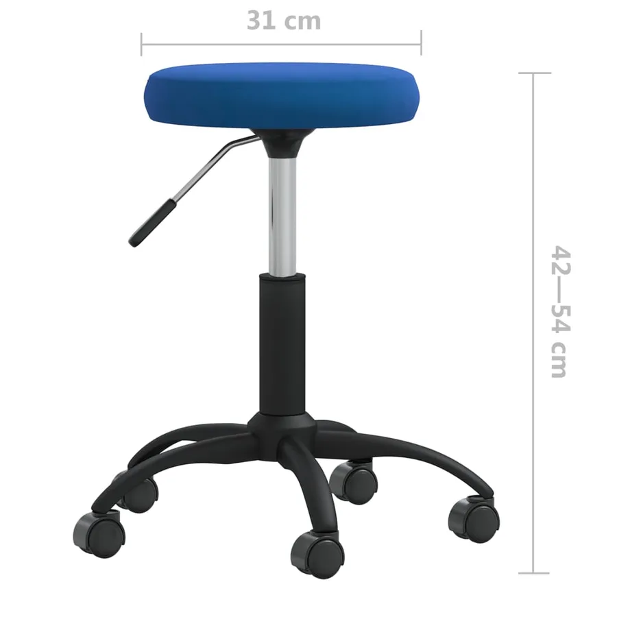 Chaise de salle à manger Bleu Velours - 6