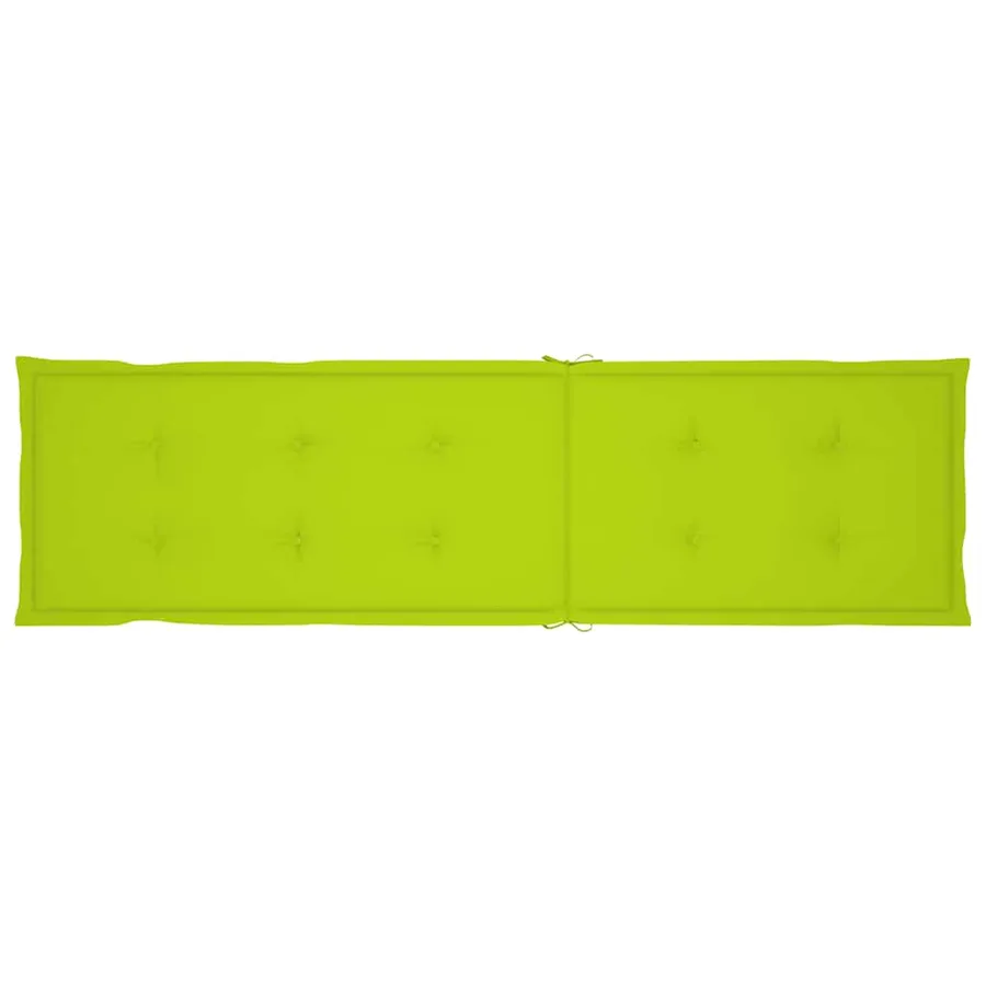 Chaise longue d'extérieur repose-pied et coussin Acacia solide - 9