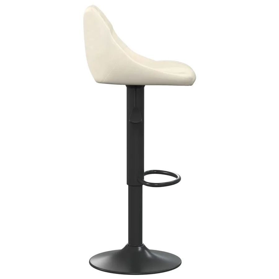 Tabouret de bar Crème Velours - 4