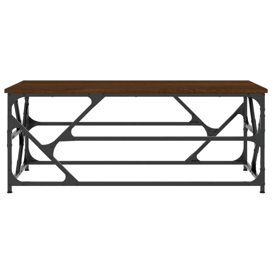 Table basse Chêne marron 100x50x40 cm Bois d'ingénierie - 4