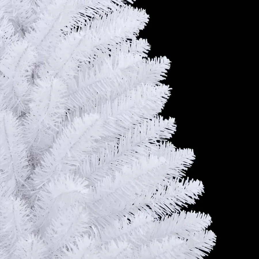 Sapin de Noël artificiel à charnières avec support blanc 150 cm - 6