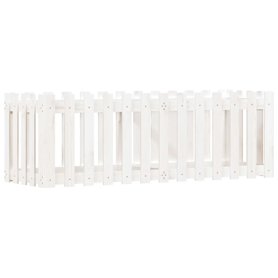 Lit surélevé de jardin design de clôture 150x50x50cm pin massif - 2