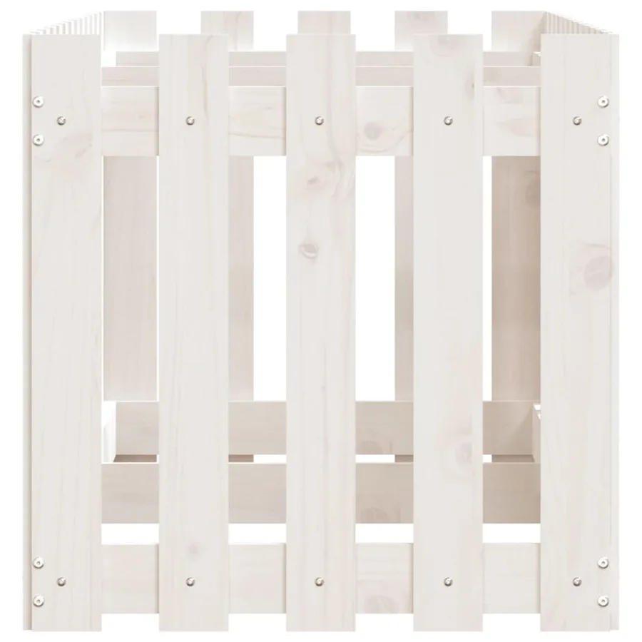 Lit surélevé de jardin design de clôture 150x50x50cm pin massif - 6