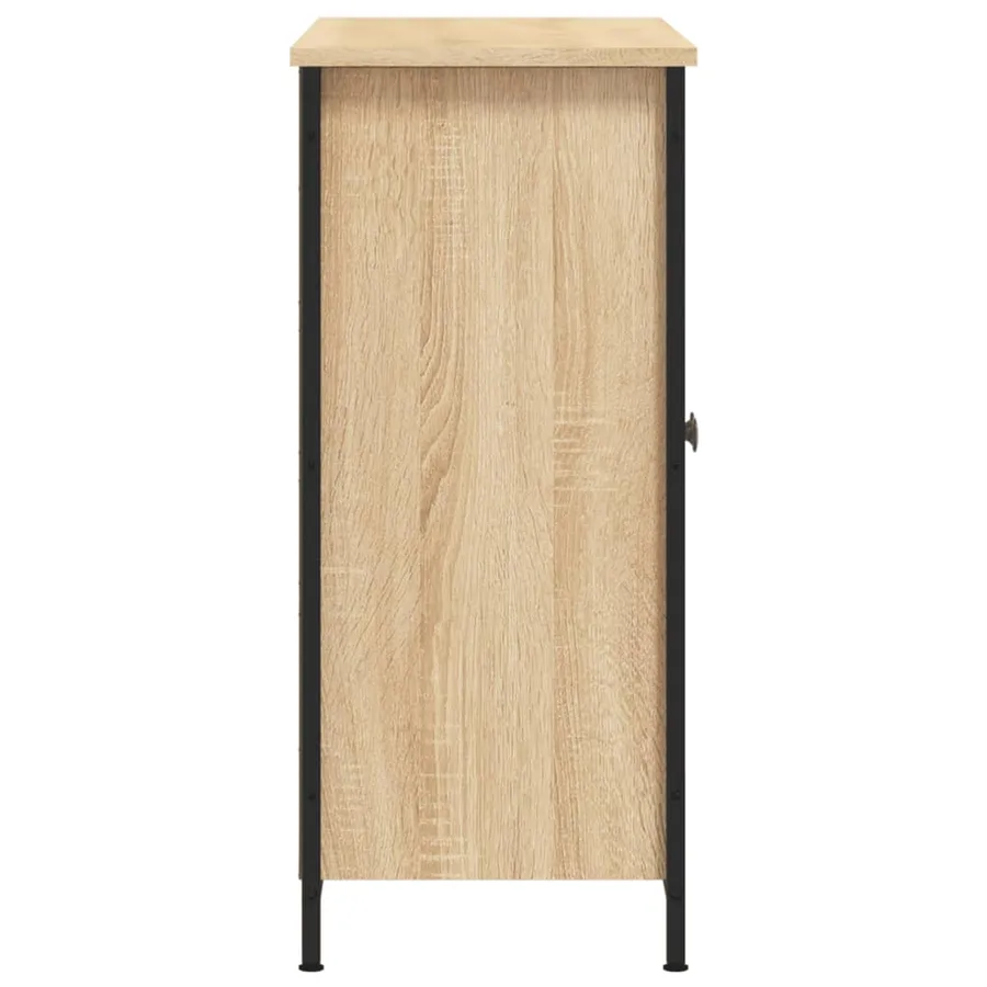 Buffet chêne sonoma 100x33x75 cm bois d'ingénierie - 7