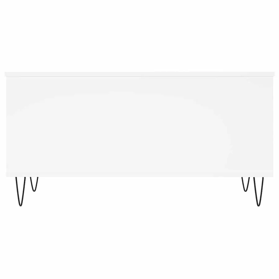 Table basse Blanc 90x44,5x45 cm Bois d'ingénierie - 6