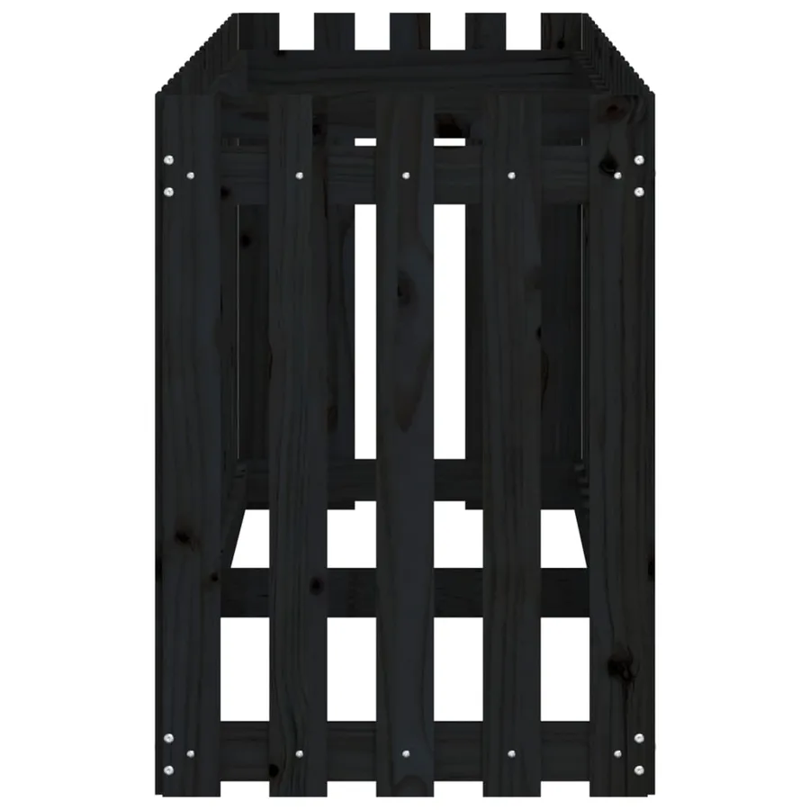 Lit surélevé de jardin design de clôture 200x50x70cm pin massif - 6