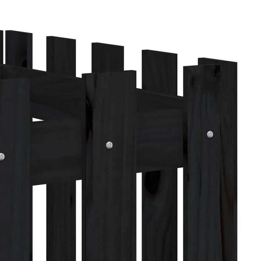 Lit surélevé de jardin design de clôture 200x50x50cm pin massif - 7