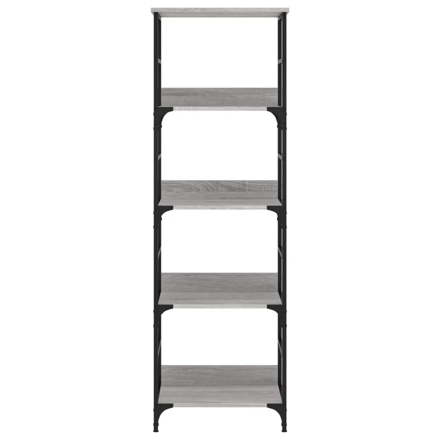 Bibliothèque sonoma gris 50x33x153 cm bois d'ingénierie - 4