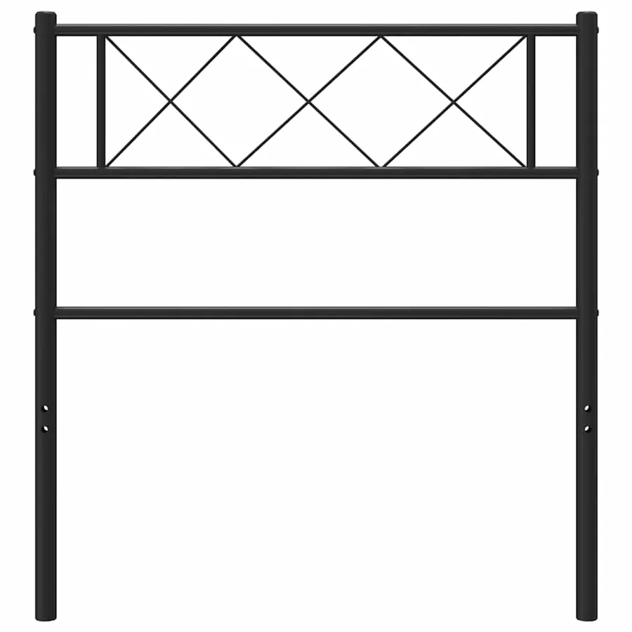 Tête de lit de remplacement métal noir 100 cm - 4