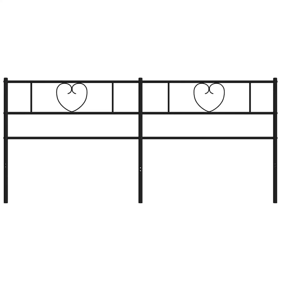 Tête de lit de remplacement métal noir 180 cm - 5