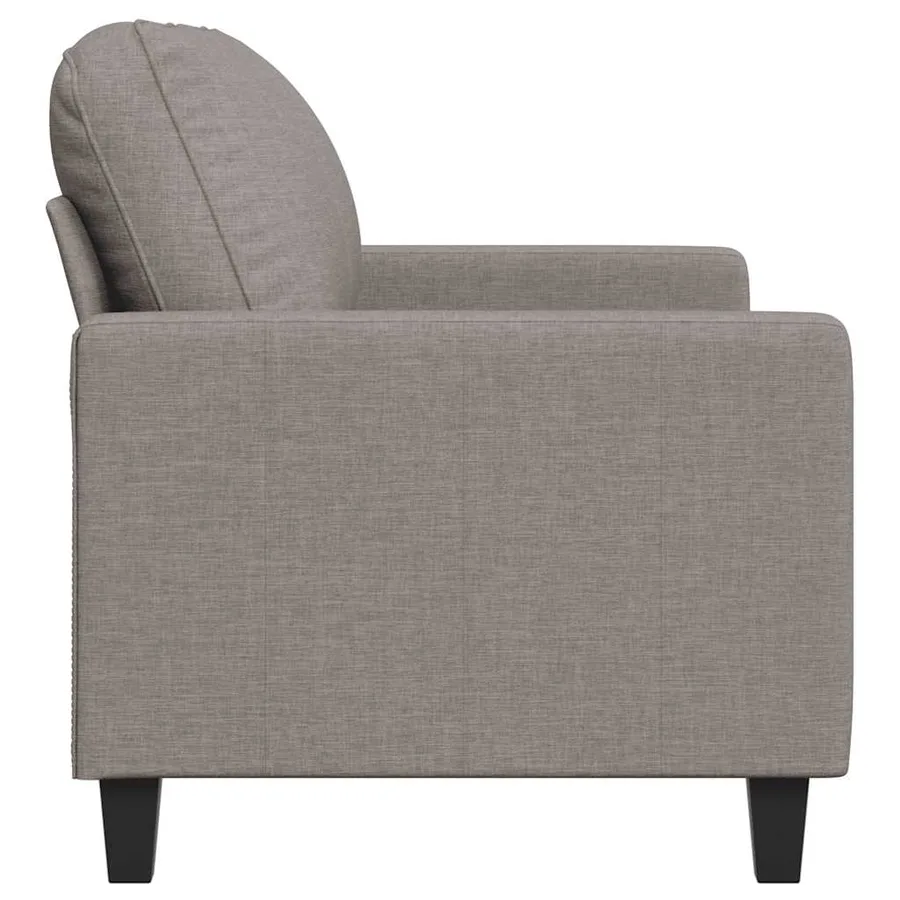 Canapé à 2 places Taupe 120 cm Tissu - 5